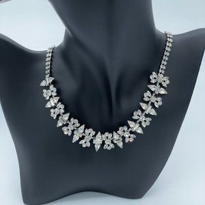 Swarovski Crystal Elements on a Silver toned Necklace